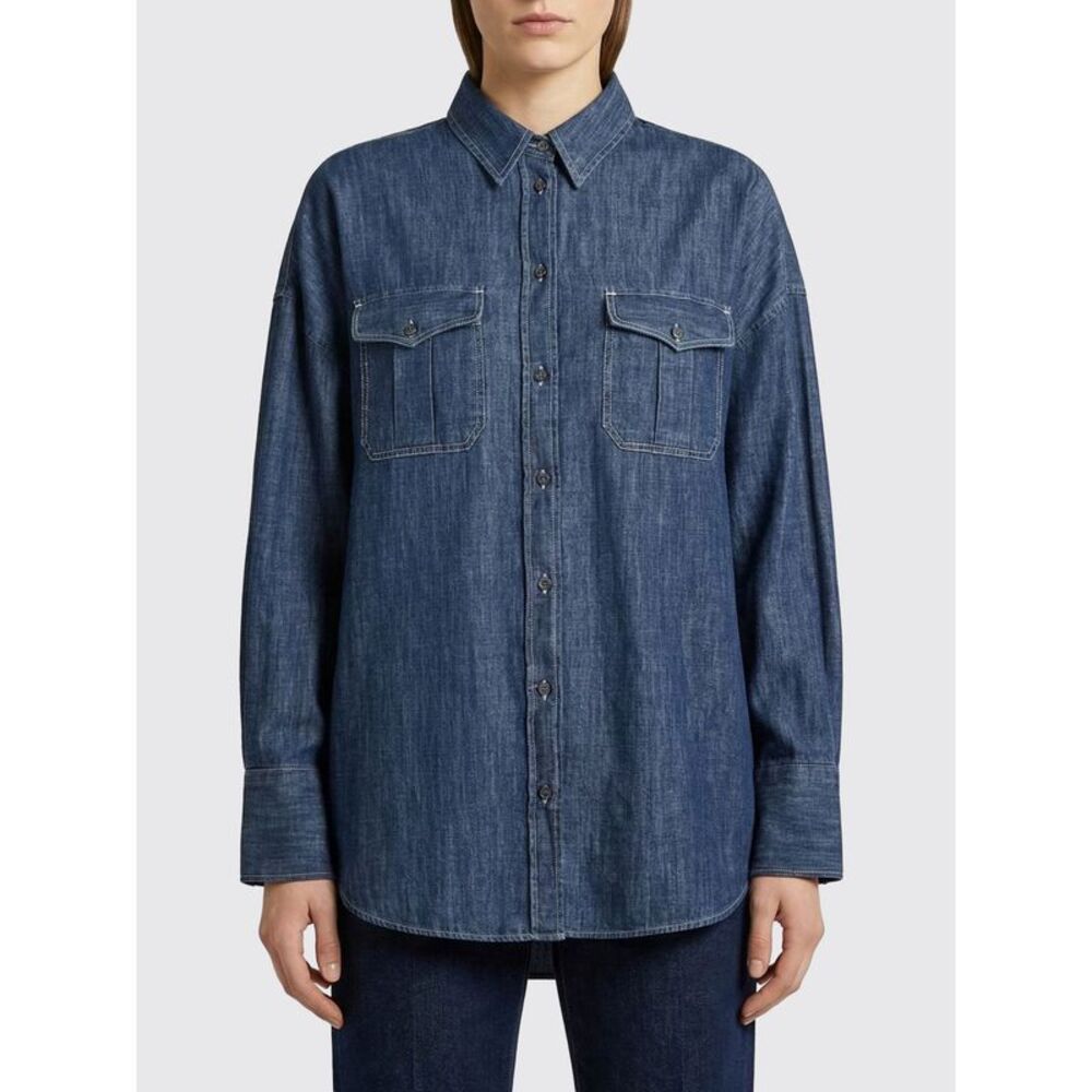 Fay Women Denim Cotton Shirt Fay